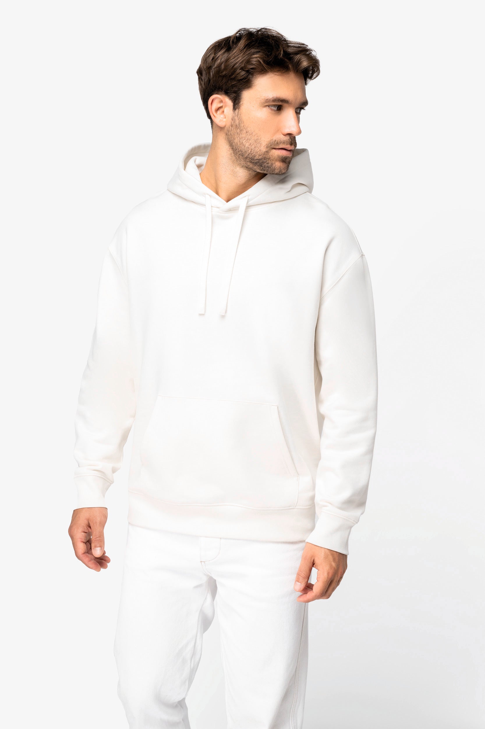 Sudadera con capucha de hombros caídos unisex ecológica de felpa cepillada - 350 g/m² | NS436