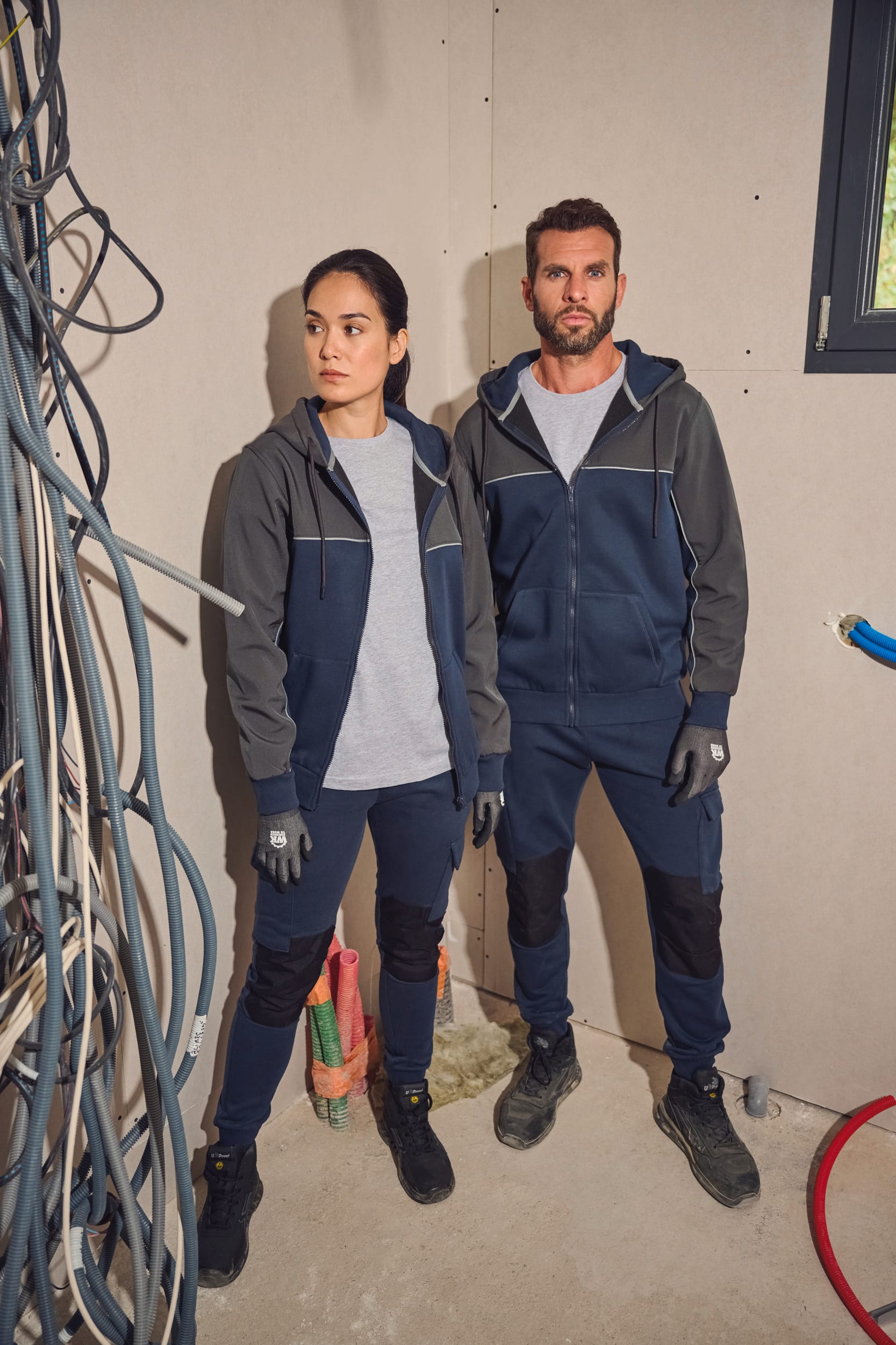 Chaqueta con Capucha Bicolor Reciclada Unisex – 300 g/m² | WK410