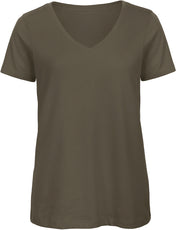 B&C CGTW045 - Ladies' Organic Cotton V-neck T-shirt