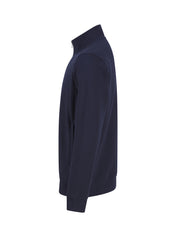 Unisex Zip Neck Sweatshirt in Regenerated Cotton and Recycled Polyester | H842