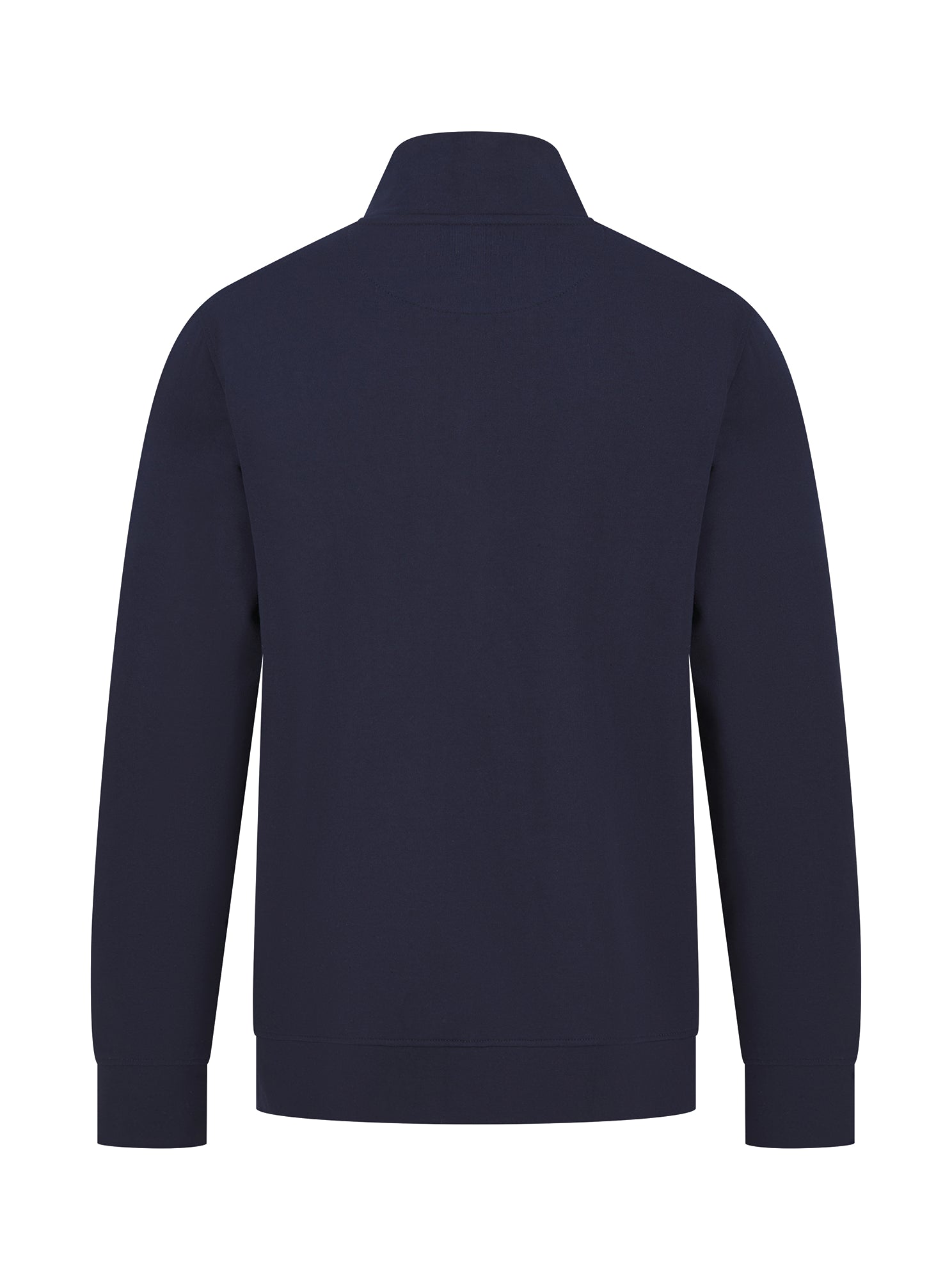 Unisex Zip Neck Sweatshirt in Regenerated Cotton and Recycled Polyester | H842