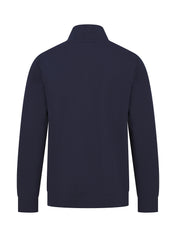 Unisex Zip Neck Sweatshirt in Regenerated Cotton and Recycled Polyester | H842
