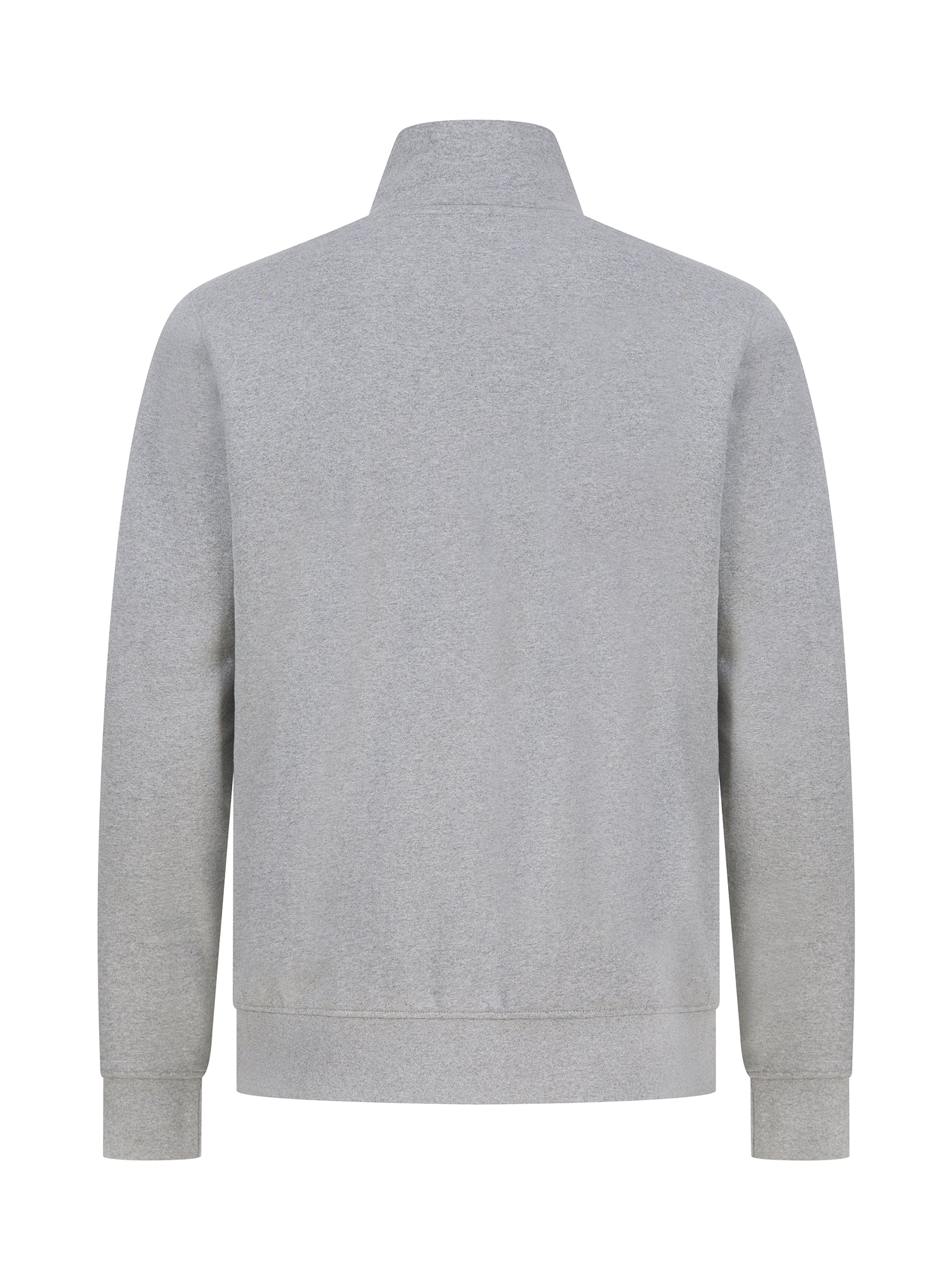 Unisex Zip Neck Sweatshirt in Regenerated Cotton and Recycled Polyester | H842