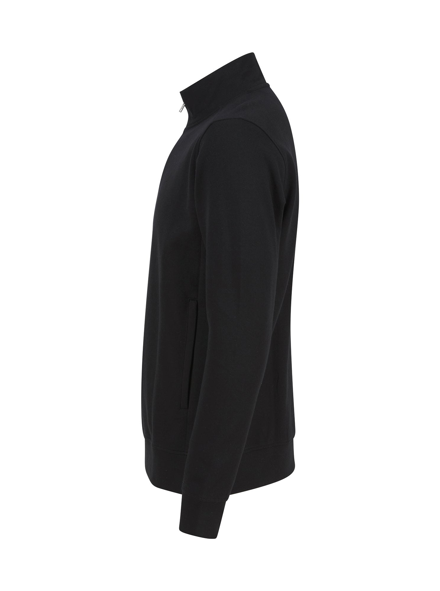 Unisex Zip Neck Sweatshirt in Regenerated Cotton and Recycled Polyester | H842