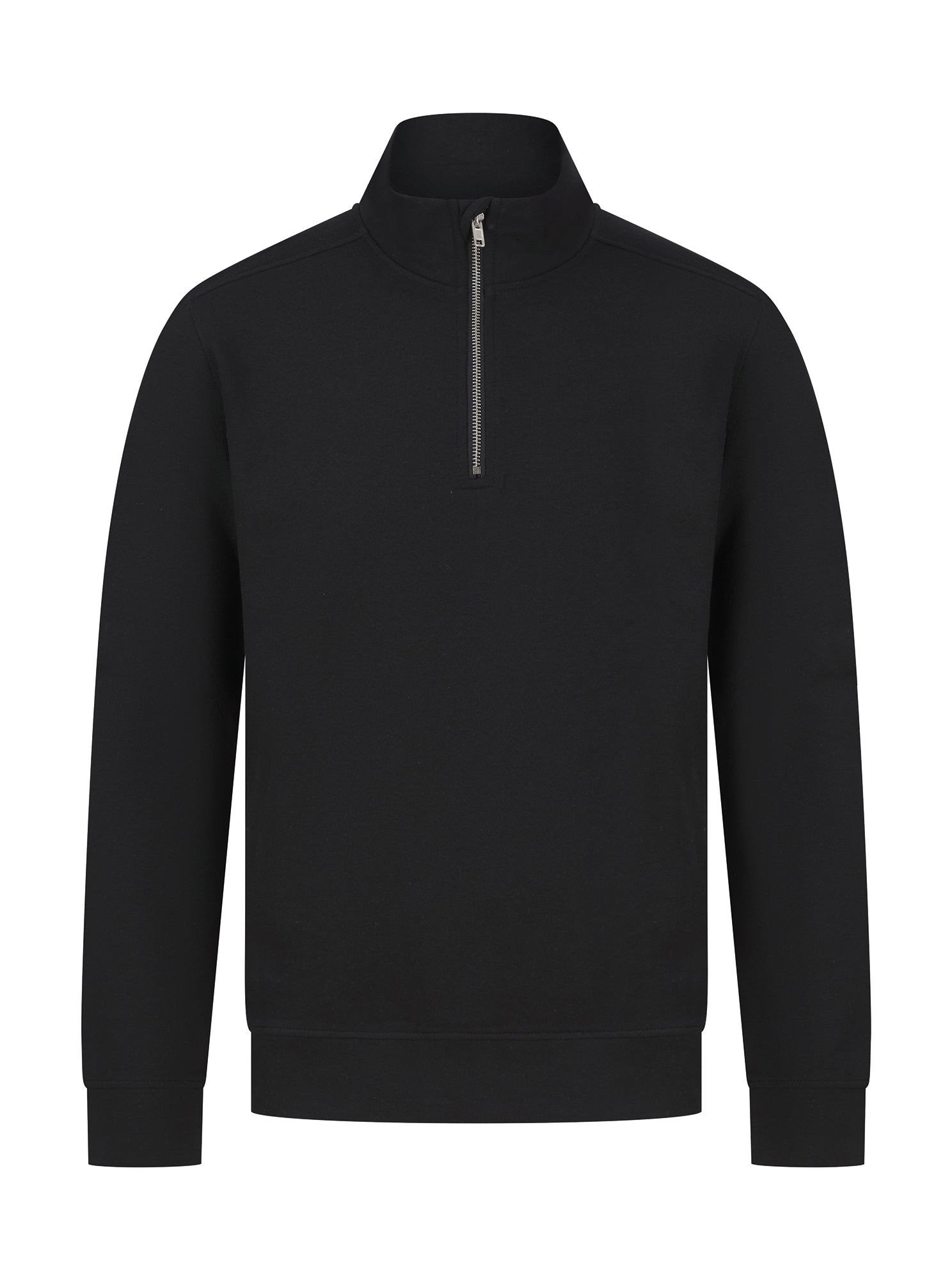Unisex Zip Neck Sweatshirt in Regenerated Cotton and Recycled Polyester | H842