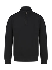 Unisex Zip Neck Sweatshirt in Regenerated Cotton and Recycled Polyester | H842