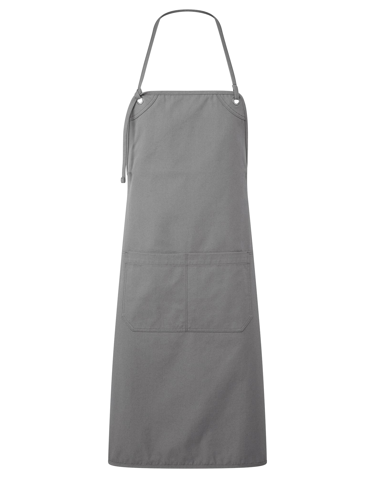 Tablier à bavette en toile à double poche en coton et polyester recyclé | PR181
