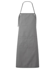 Tablier à bavette en toile à double poche en coton et polyester recyclé | PR181