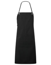 Tablier à bavette en toile à double poche en coton et polyester recyclé | PR181
