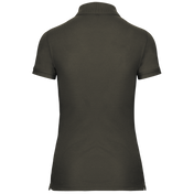Women's Short-Sleeved Piqué Polo Shirt in Recycled Polyester and Cotton | WK275
