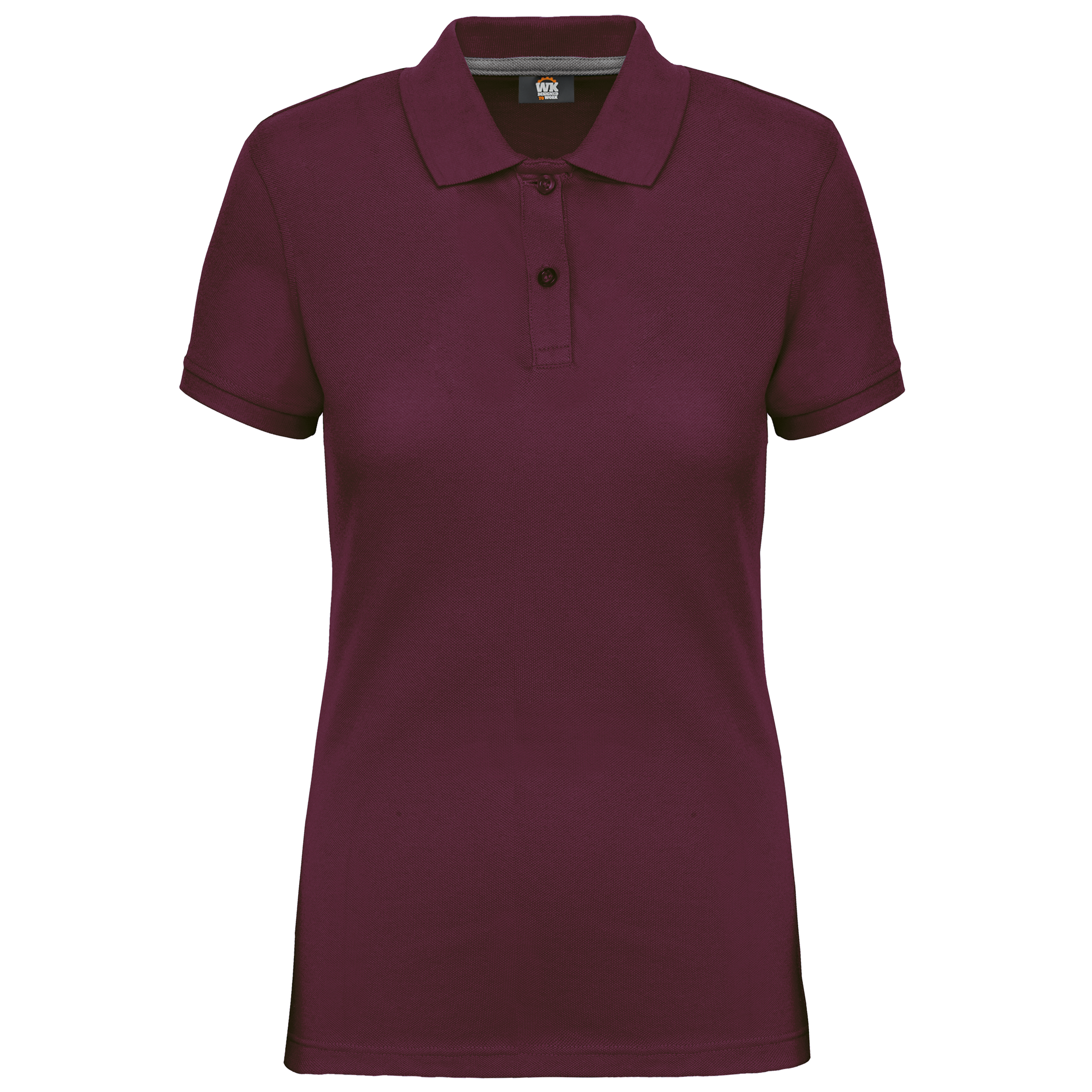 Women's Short-Sleeved Piqué Polo Shirt in Recycled Polyester and Cotton | WK275