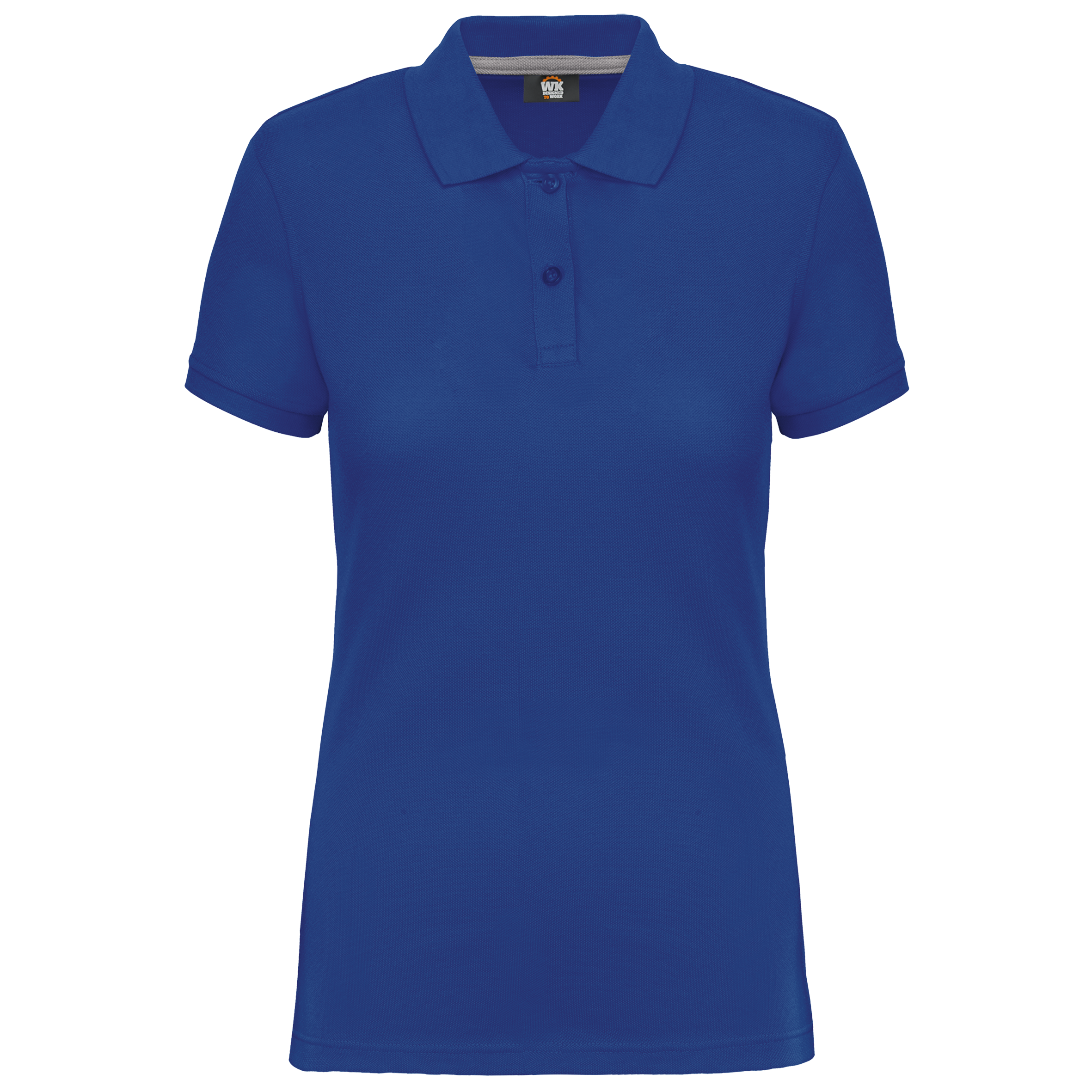 Women's Short-Sleeved Piqué Polo Shirt in Recycled Polyester and Cotton | WK275