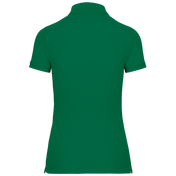Women's Short-Sleeved Piqué Polo Shirt in Recycled Polyester and Cotton | WK275