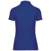 Women's Short-Sleeved Piqué Polo Shirt in Recycled Polyester and Cotton | WK275
