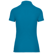 Women's Short-Sleeved Piqué Polo Shirt in Recycled Polyester and Cotton | WK275