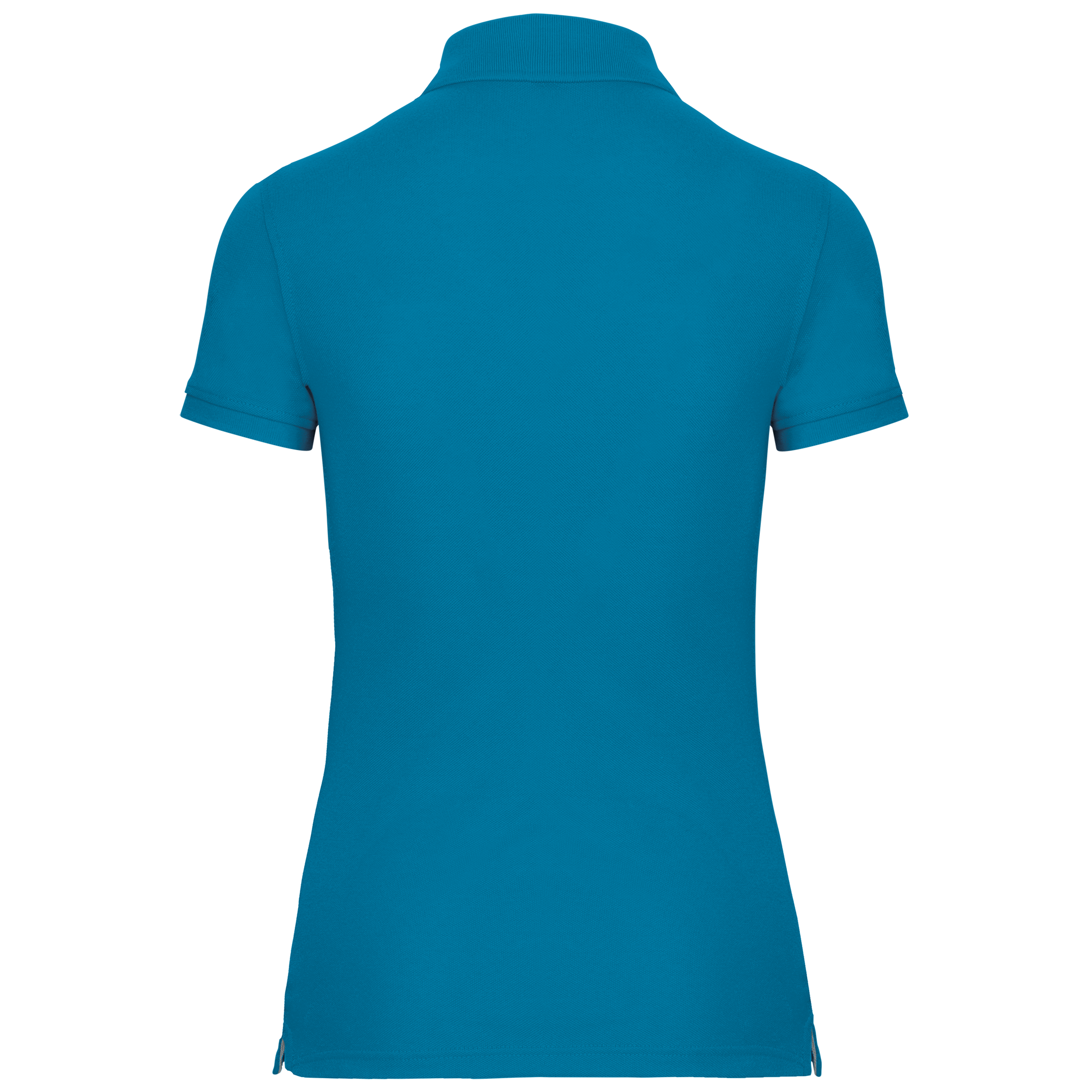 Women's Short-Sleeved Piqué Polo Shirt in Recycled Polyester and Cotton | WK275