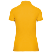 Women's Short-Sleeved Piqué Polo Shirt in Recycled Polyester and Cotton | WK275