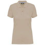 Women's Short-Sleeved Piqué Polo Shirt in Recycled Polyester and Cotton | WK275