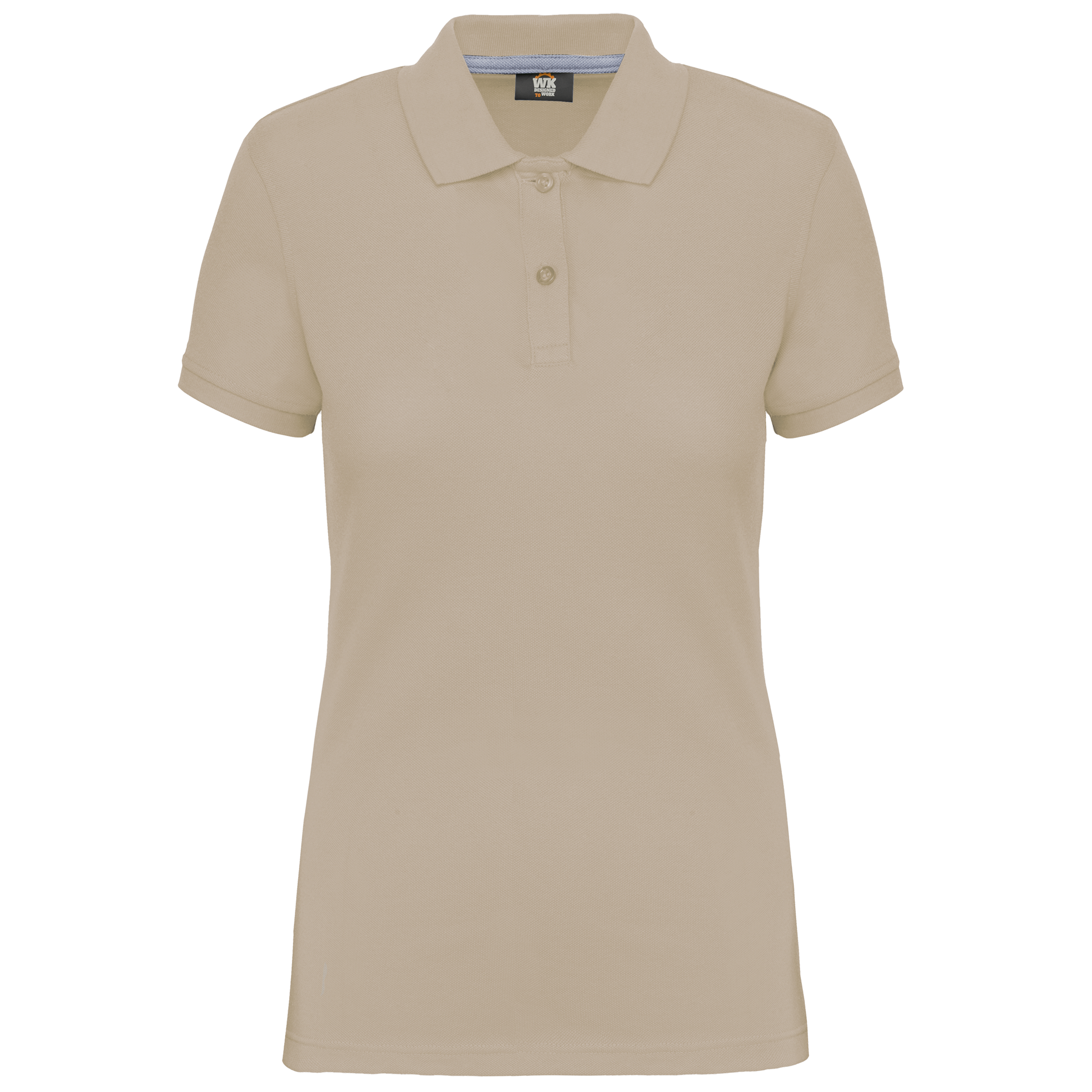 Women's Short-Sleeved Piqué Polo Shirt in Recycled Polyester and Cotton | WK275