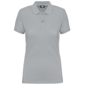 Women's Short-Sleeved Piqué Polo Shirt in Recycled Polyester and Cotton | WK275