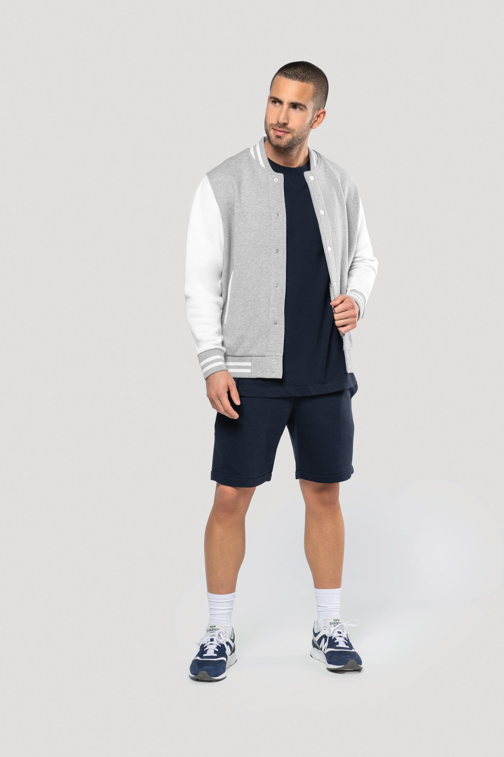 Herren umweltfreundliche French Terry Bermuda-Shorts - K757