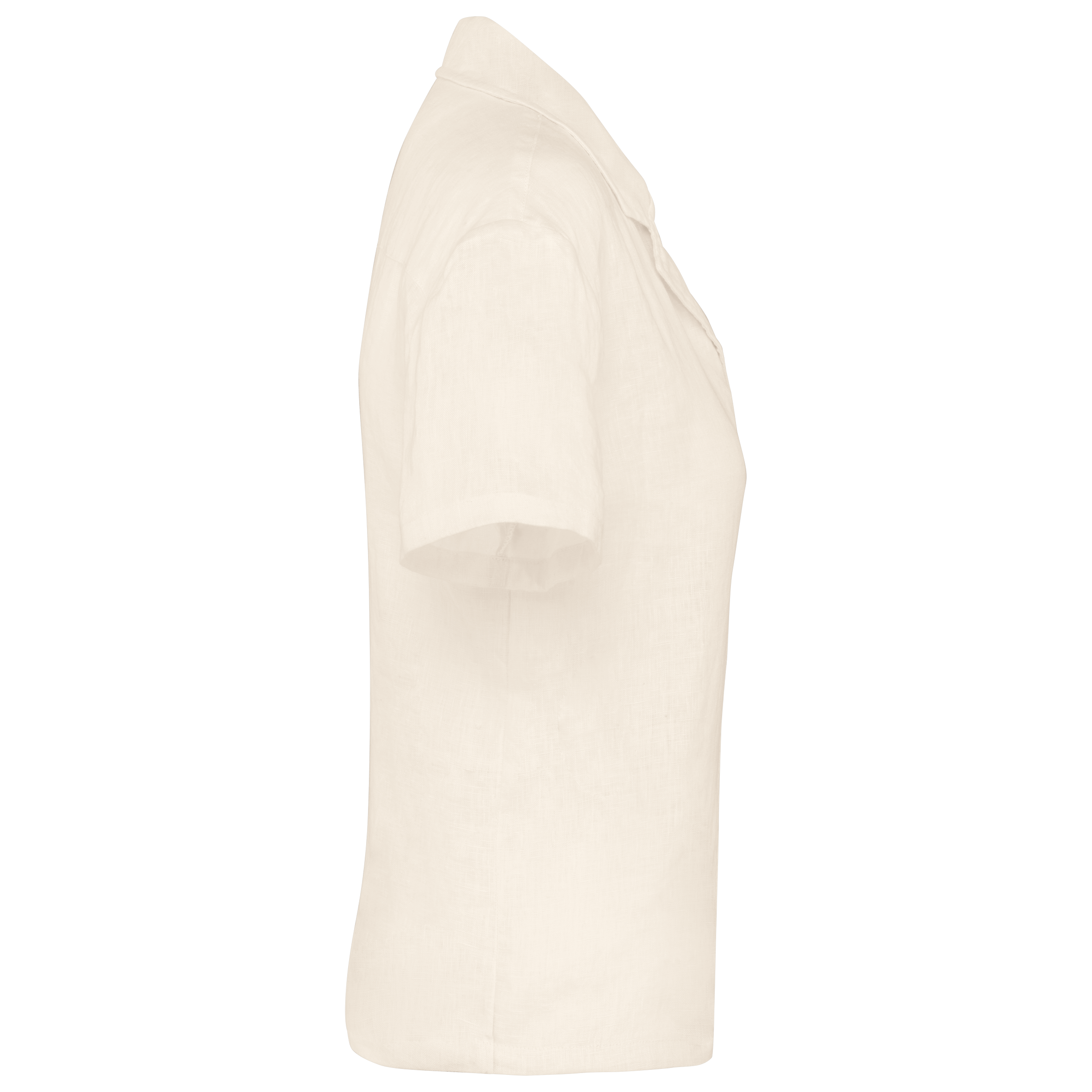 Spasso SP523 - Ladie's Linen Bowling Collar Short-sleeved Shirt