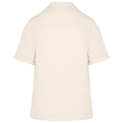 Spasso SP523 - Ladie's Linen Bowling Collar Short-sleeved Shirt