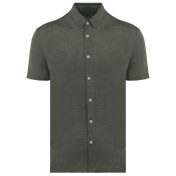Spasso SP517 - Men's Linen Short-sleeved Shirt