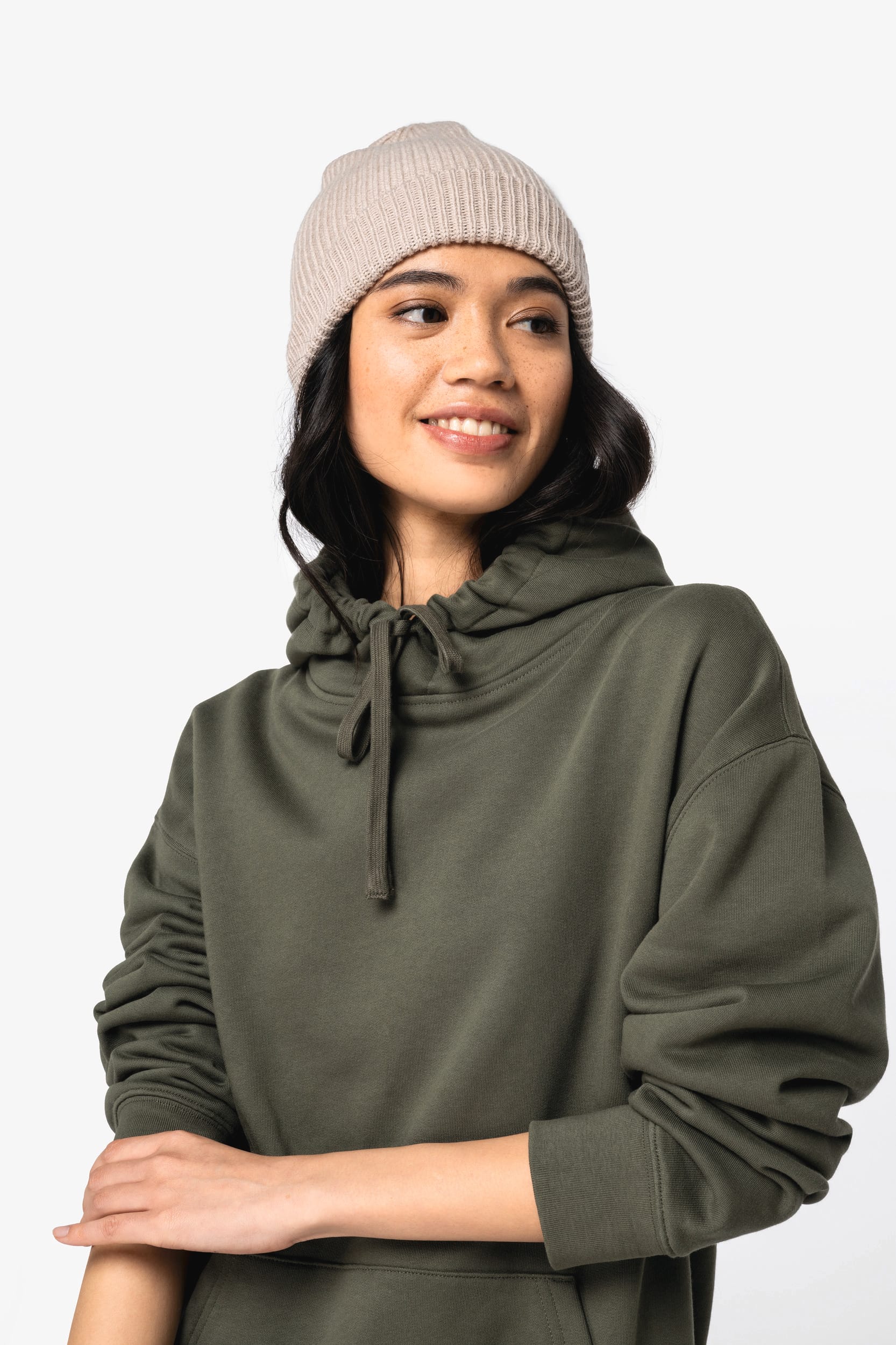 Unisex Kapuzenpullover aus umweltfreundlichem, gebürstetem Fleece mit überschnittenen Schultern - 350 g/m² | NS436