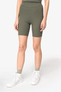 Pantalones cortos ajustados de mujer de canalé orgánico – 260 g/m² | NS744