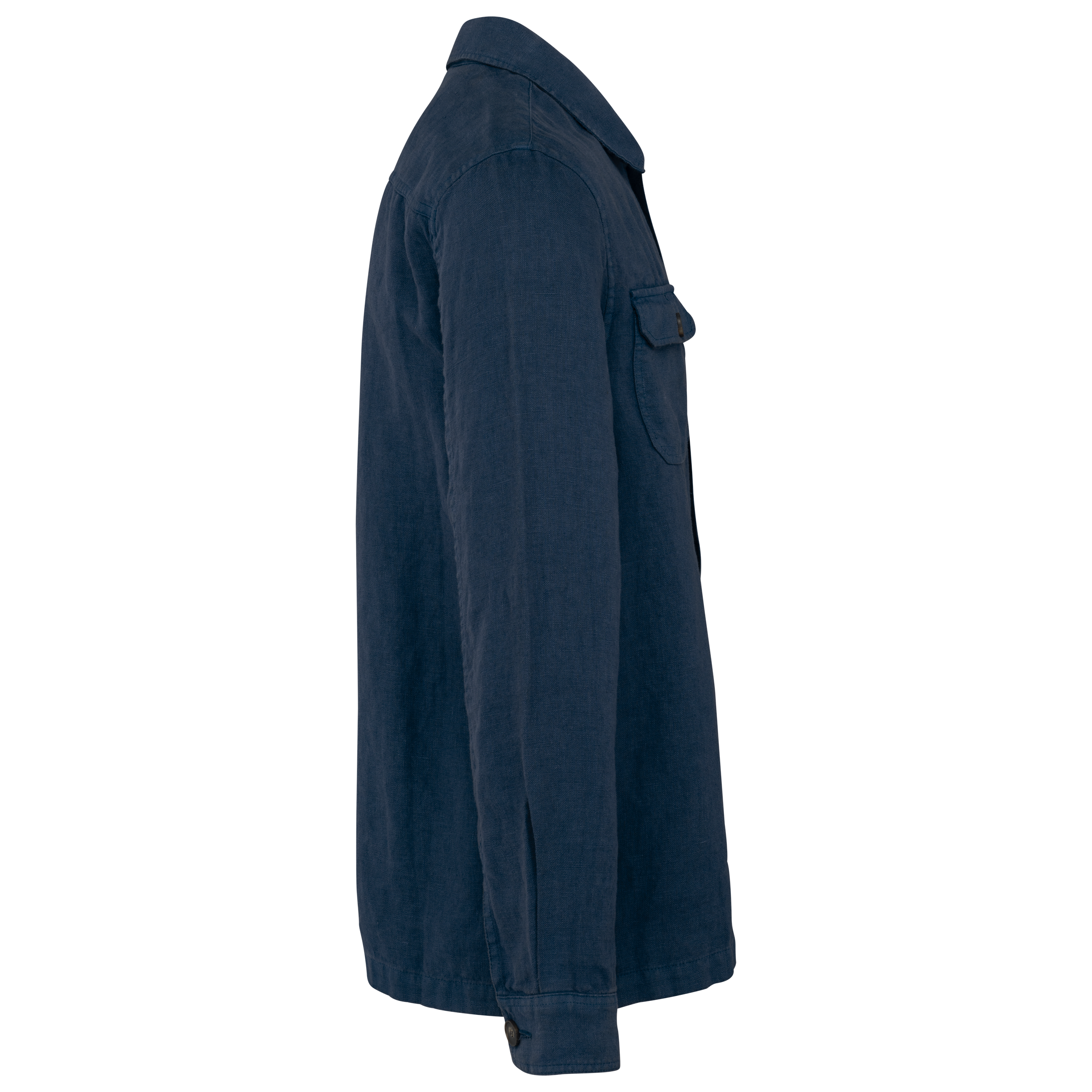 Spasso SP516 - Men's Linen Washed Effect Overshirt