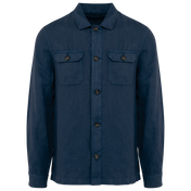 Spasso SP516 - Men's Linen Washed Effect Overshirt