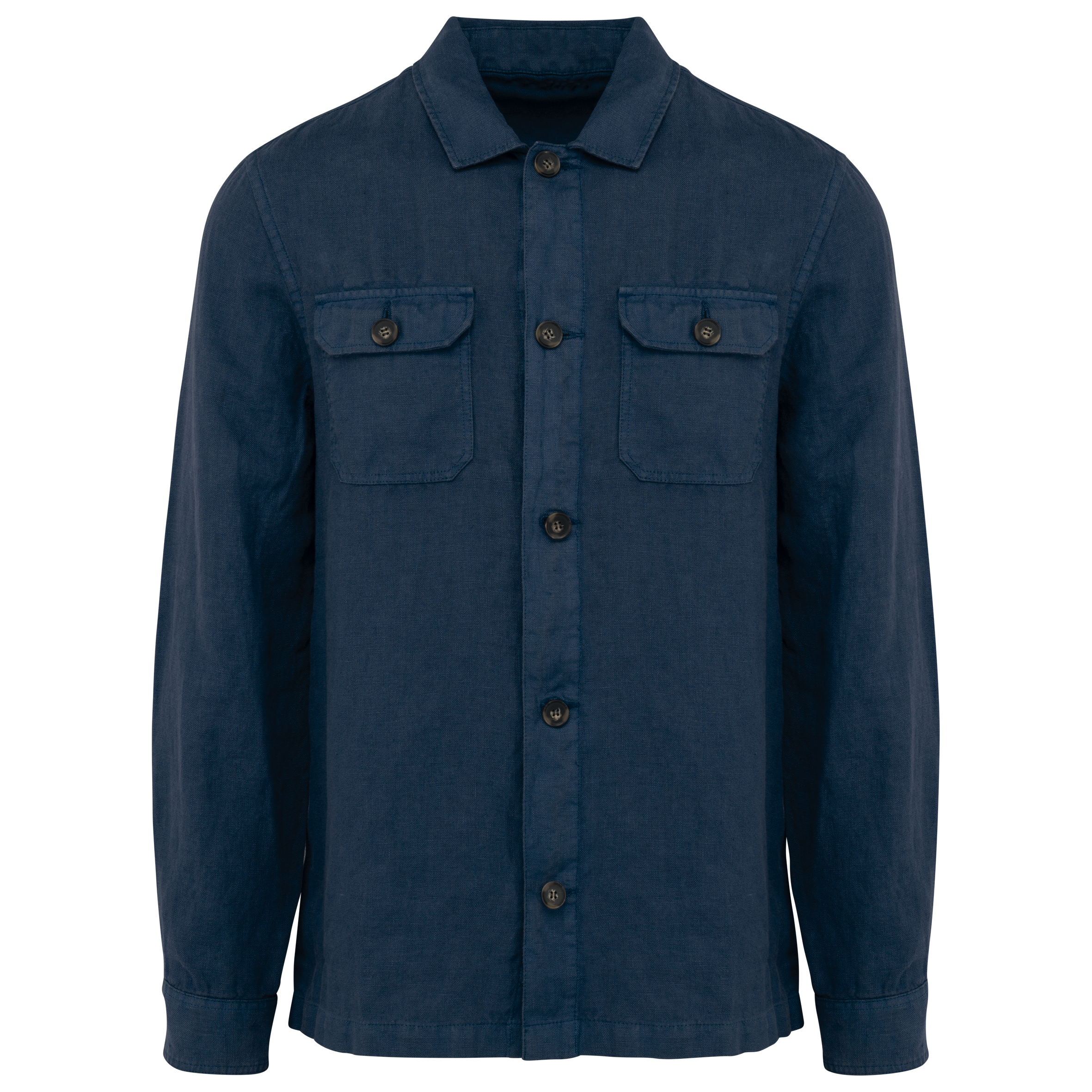 Spasso SP516 - Men's Linen Washed Effect Overshirt