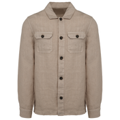 Spasso SP516 - Men's Linen Washed Effect Overshirt
