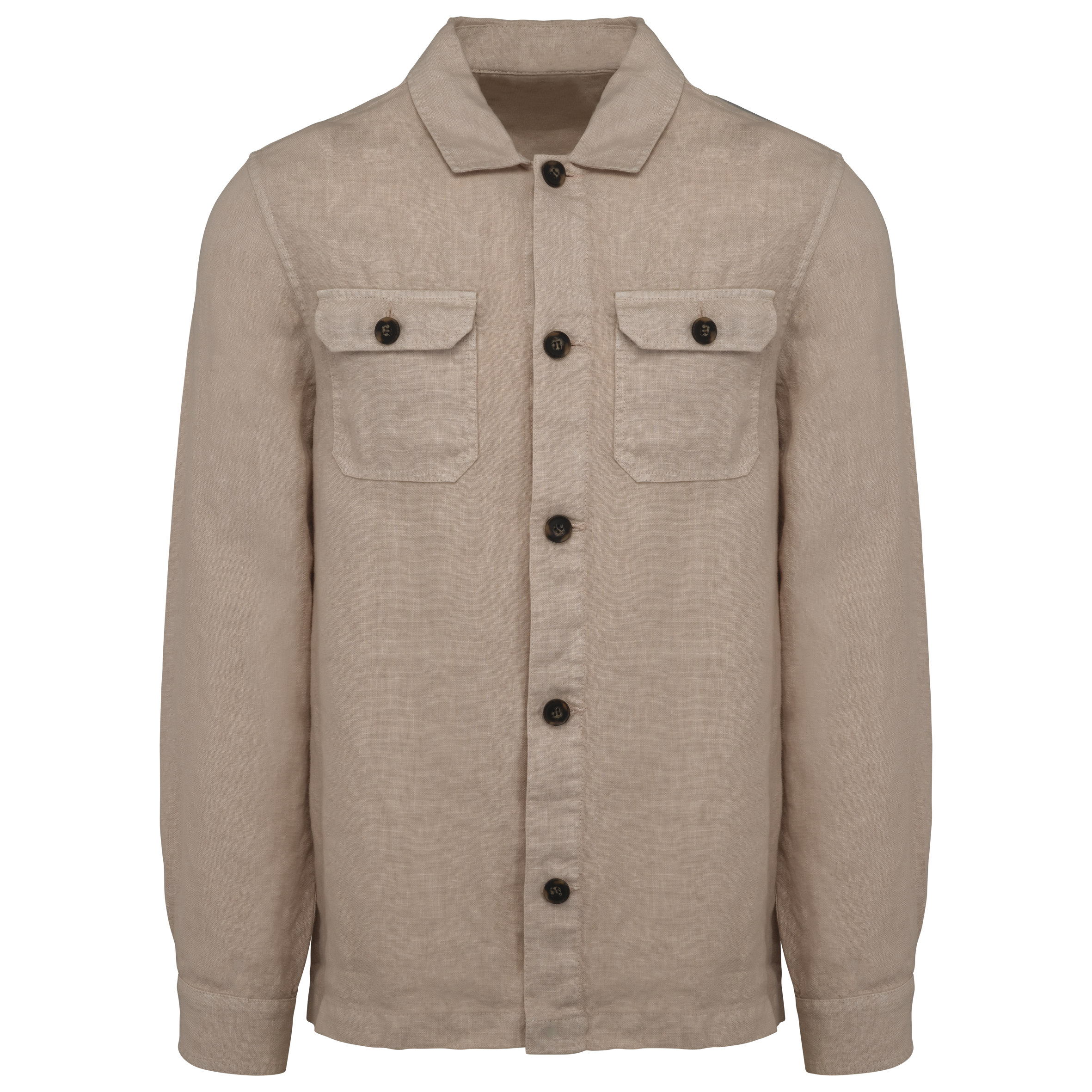 Spasso SP516 - Men's Linen Washed Effect Overshirt