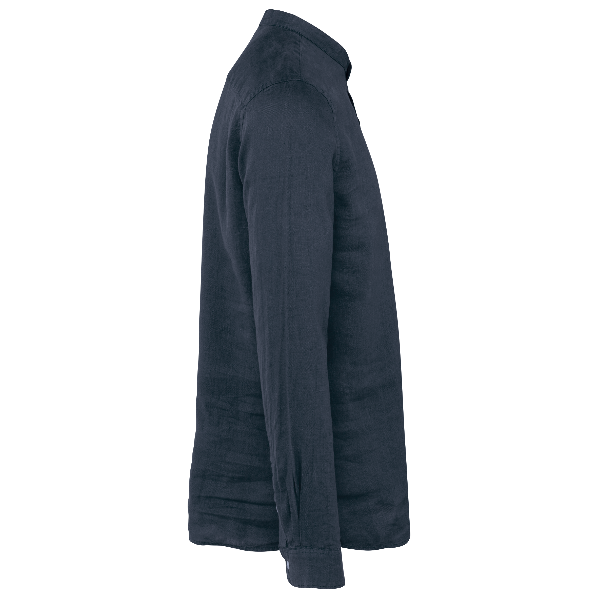 Spasso SP507 - Men's Linen Washed Effect  Mao Collar Shirt