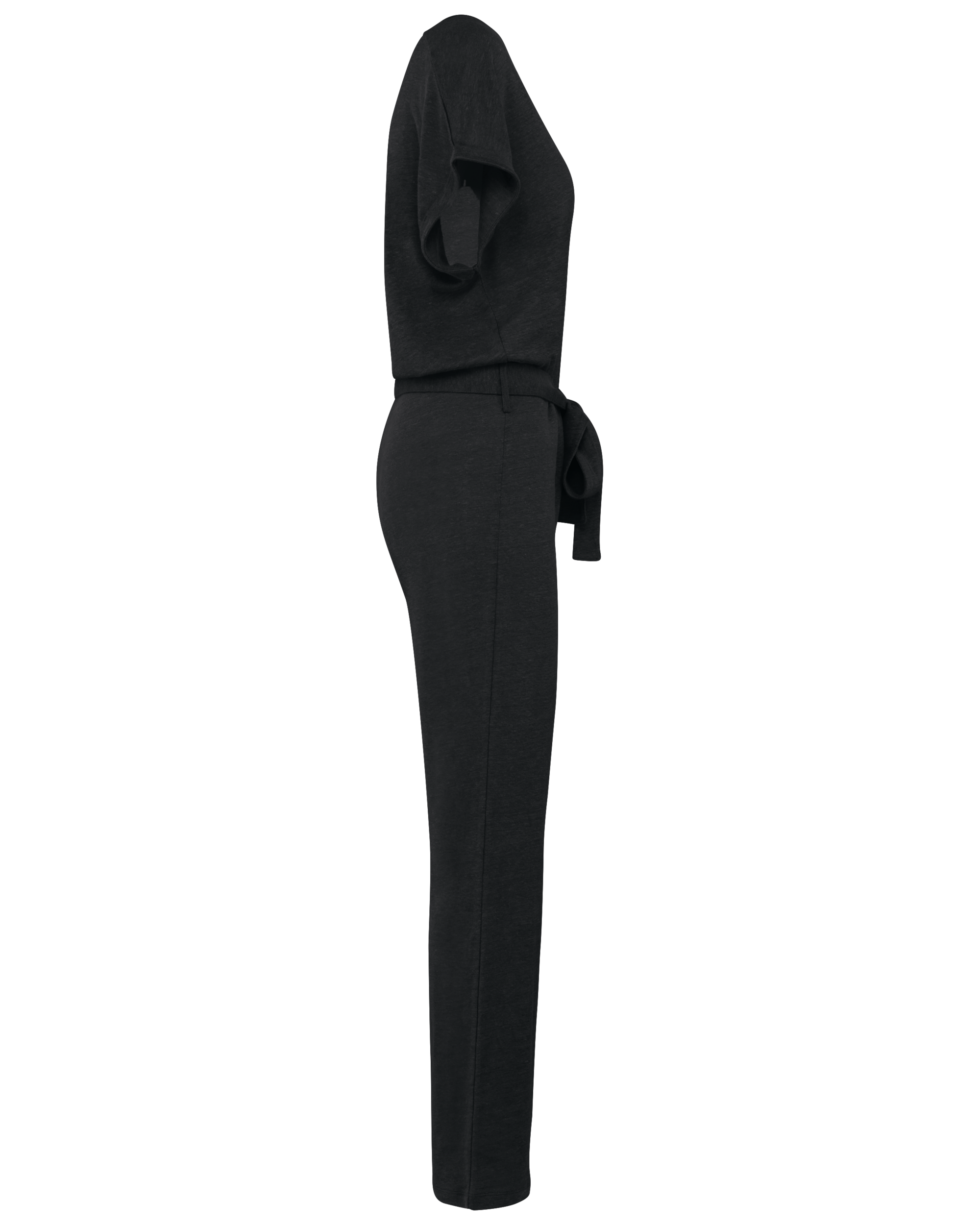 Spasso SP5004 - Ladie's Linen Knit Short-sleeved Jumpsuit