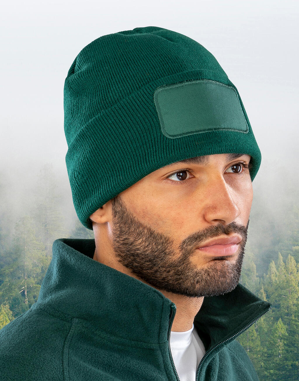 Gerecyclede Dubbel Gebreide Printers Muts - 60533