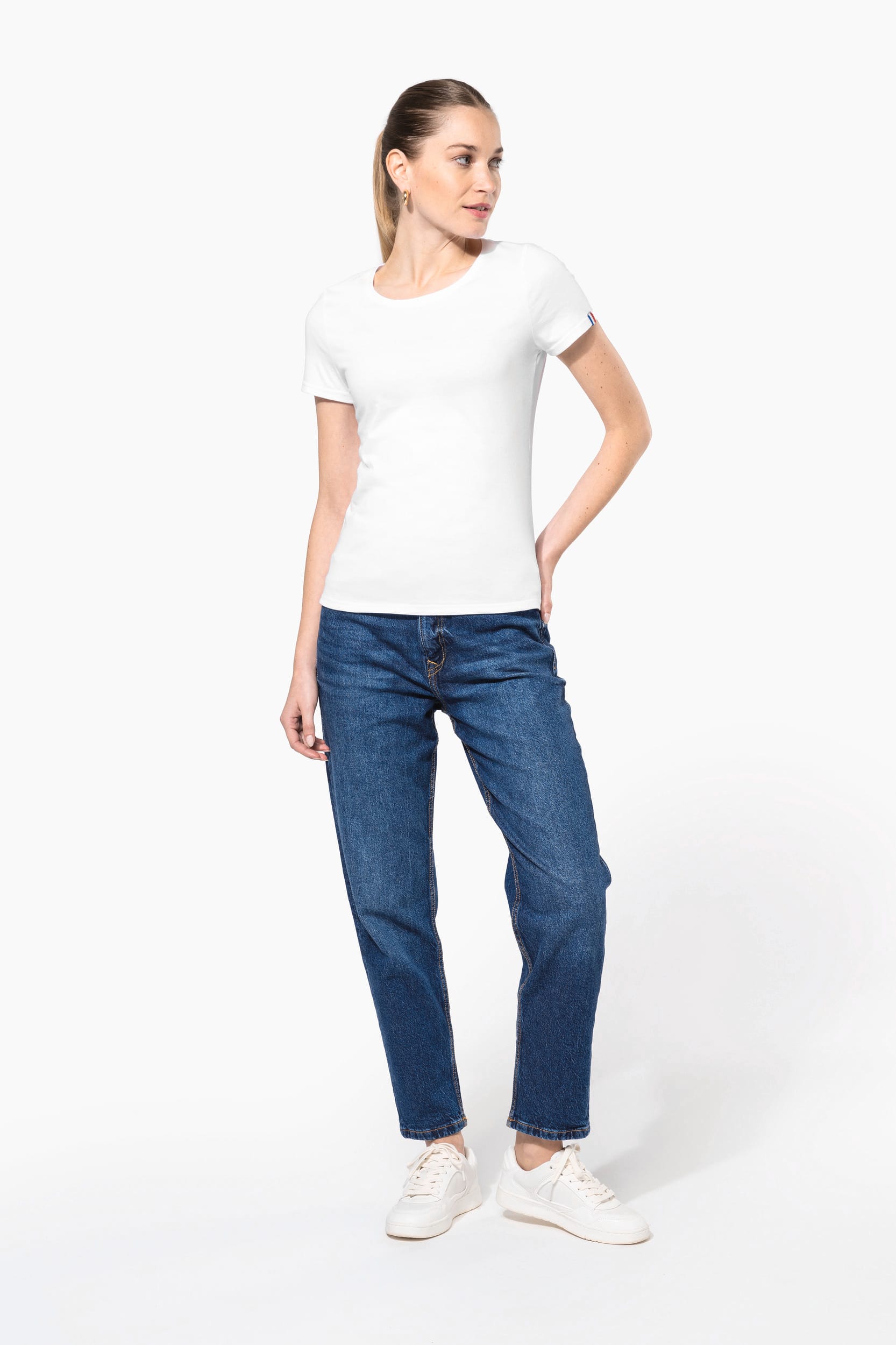 T-shirt Femme en Coton Bio "origine France Garantie" - 170 g/m² - K3041