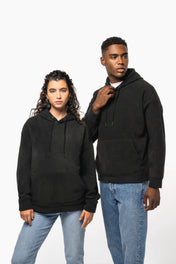Sudadera con capucha unisex de polar polar reciclado de gran tamaño - K949
