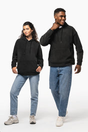 Sudadera con capucha unisex de polar polar reciclado de gran tamaño - K949