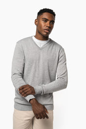 Pull col en V écologique pour homme - 270 g/m² - K980