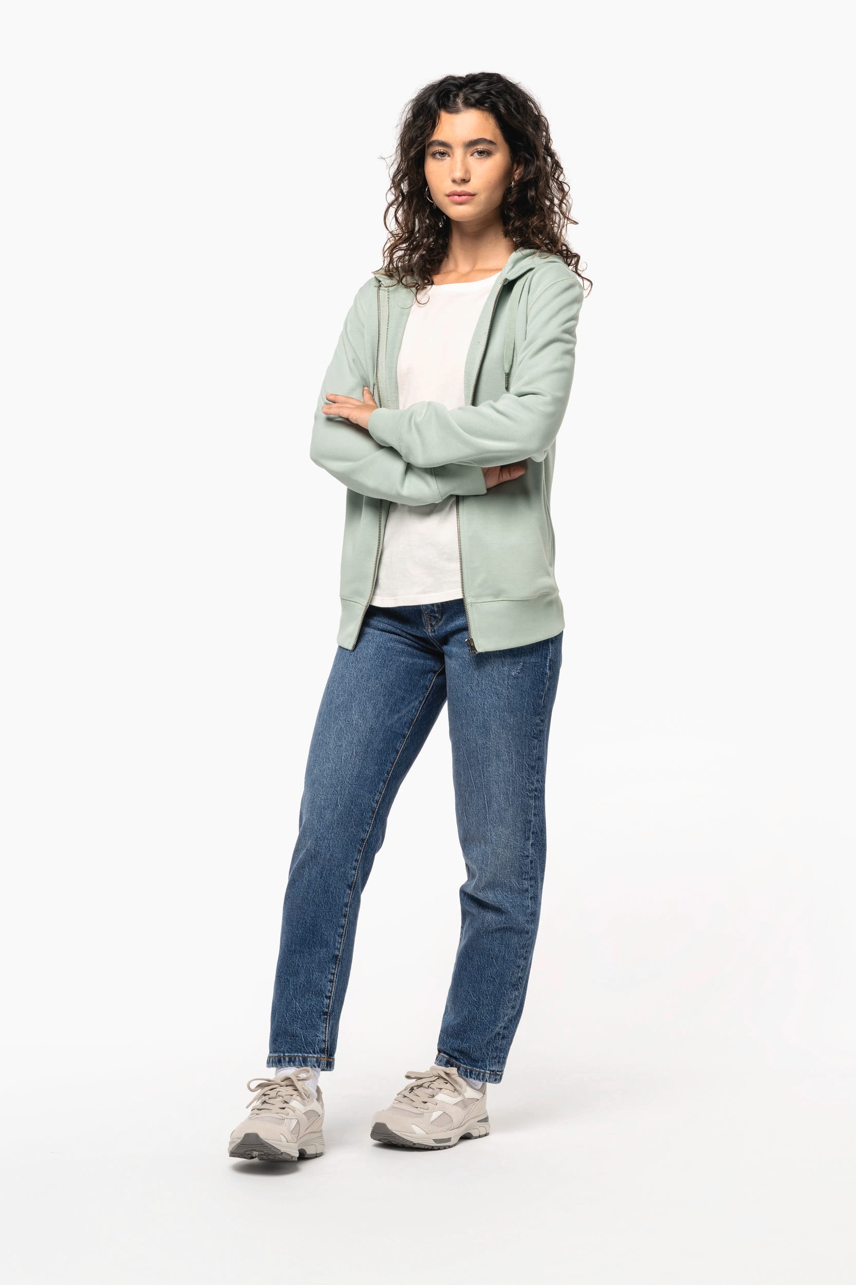 Sweat à Capuche Écologique en Molleton Français avec Zip - Unisexe - Kariban K4008