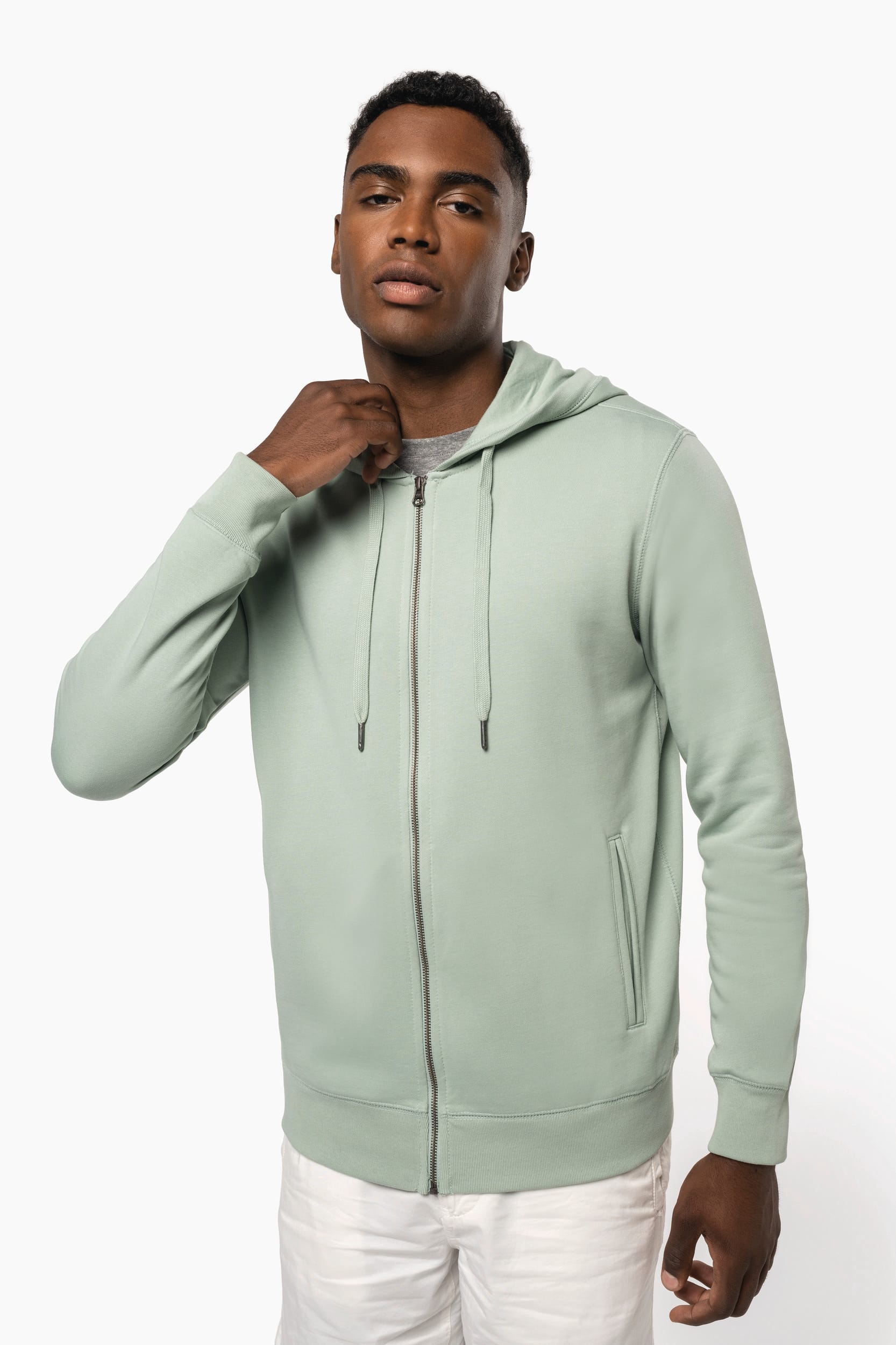 Sweat à Capuche Écologique en Molleton Français avec Zip - Unisexe - Kariban K4008