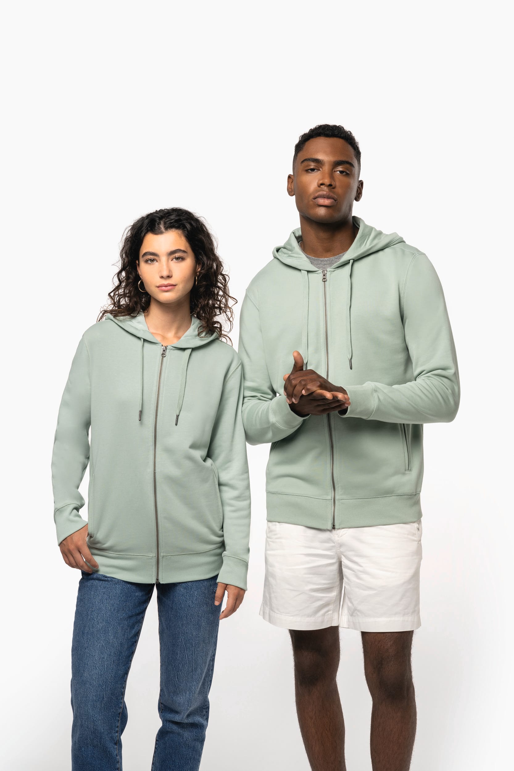 Sweat à Capuche Écologique en Molleton Français avec Zip - Unisexe - Kariban K4008