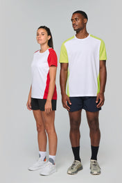 T-shirt de sport bicolore écologique pour femmes – 130 g/m² | PA4015