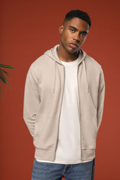 Sweat à capuche écologique pour homme avec zip - 280 g/m² - K4030
