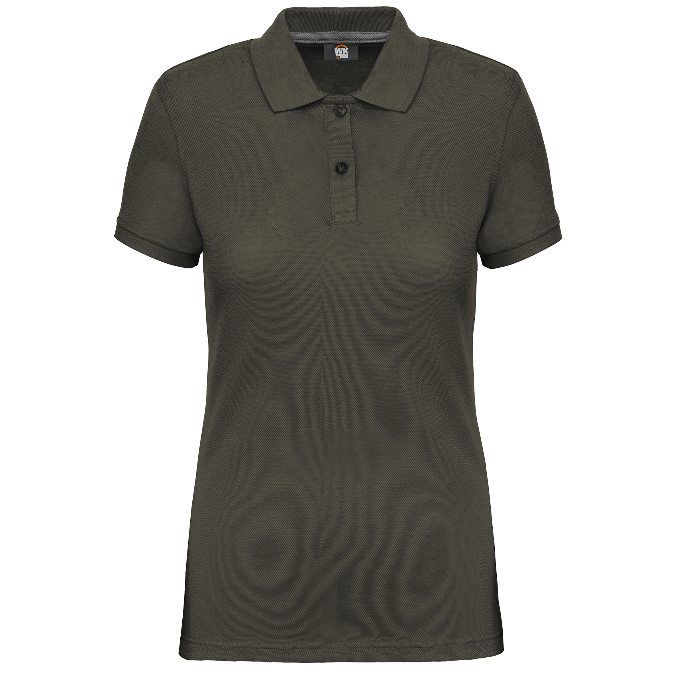Women's Short-Sleeved Piqué Polo Shirt in Recycled Polyester and Cotton | WK275