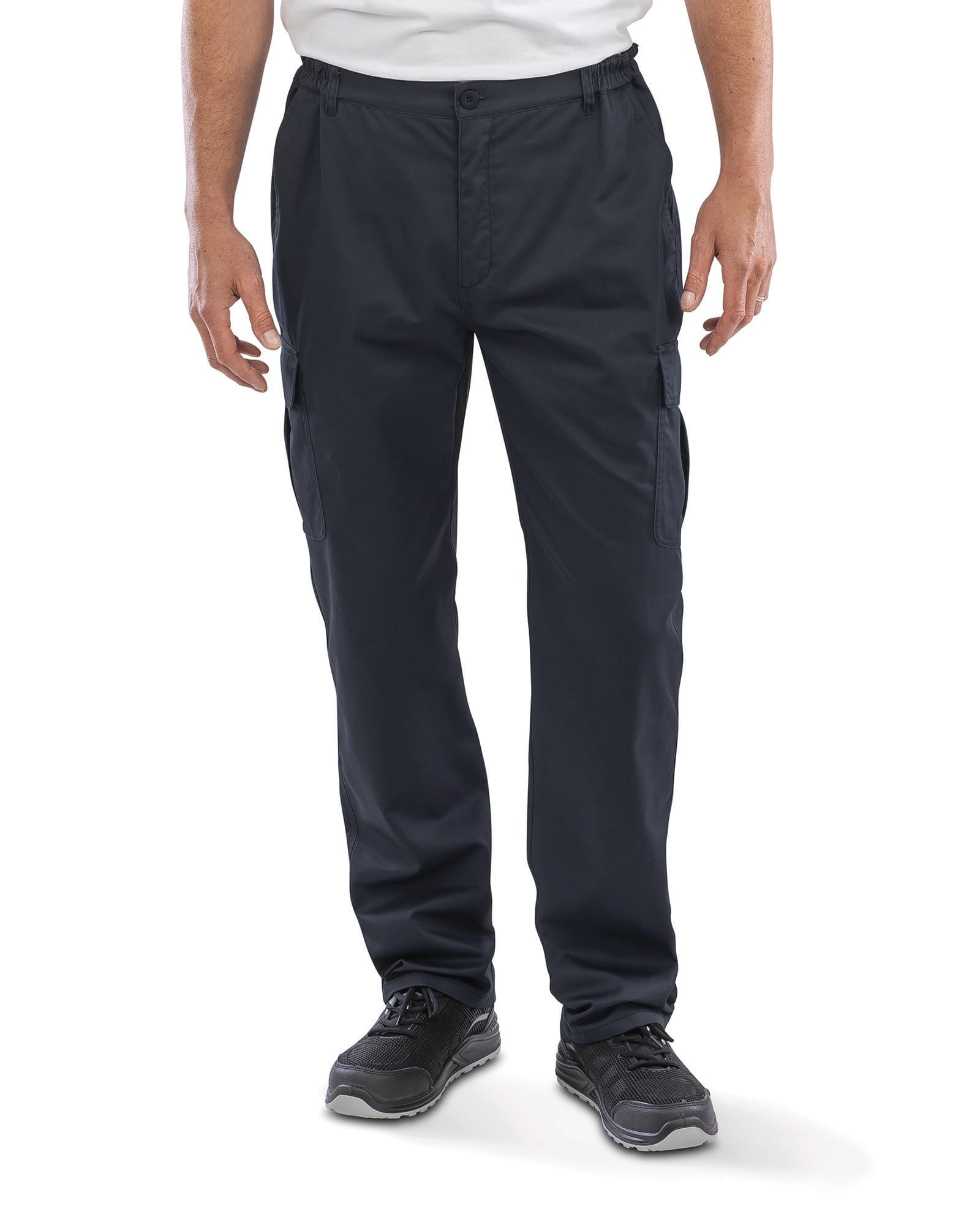 Pantalones de trabajo multibolsillos de sarga de poliéster reciclado y algodón | R511X