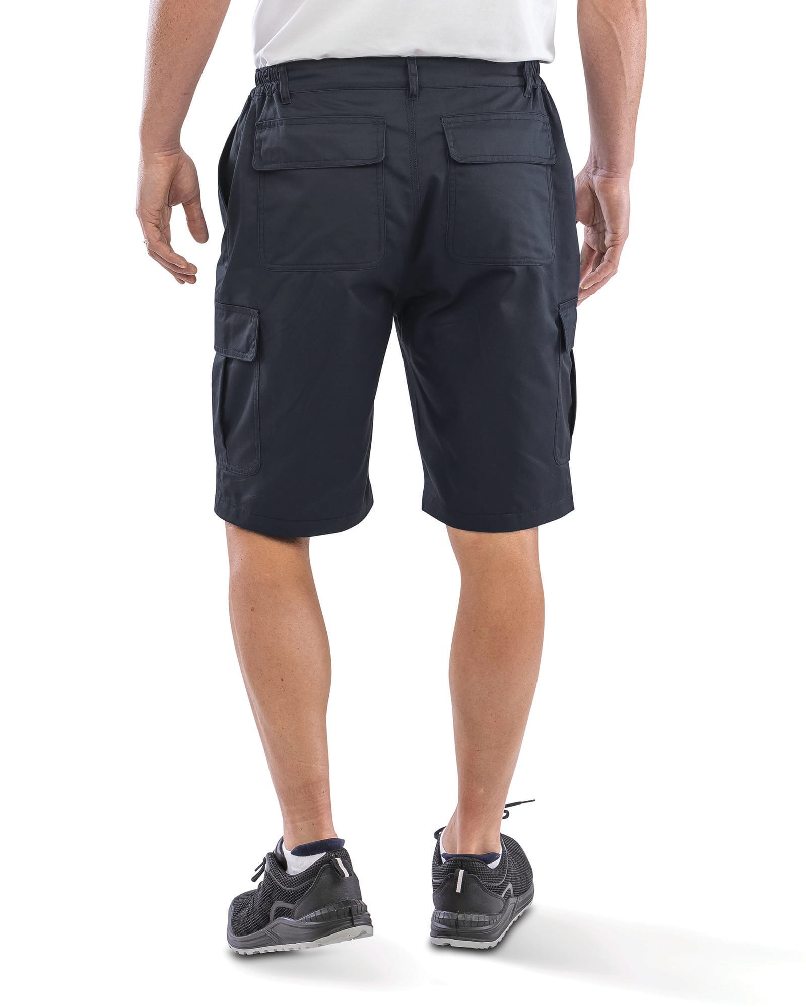 Functionele werkshort van gerecyclede polyester- en katoenkeperstof | R512X
